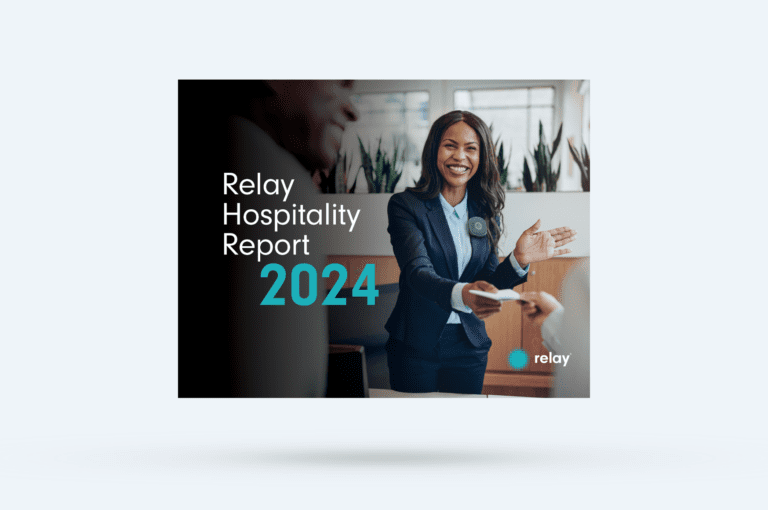 A cover of the Relay Hopitality Report 2024