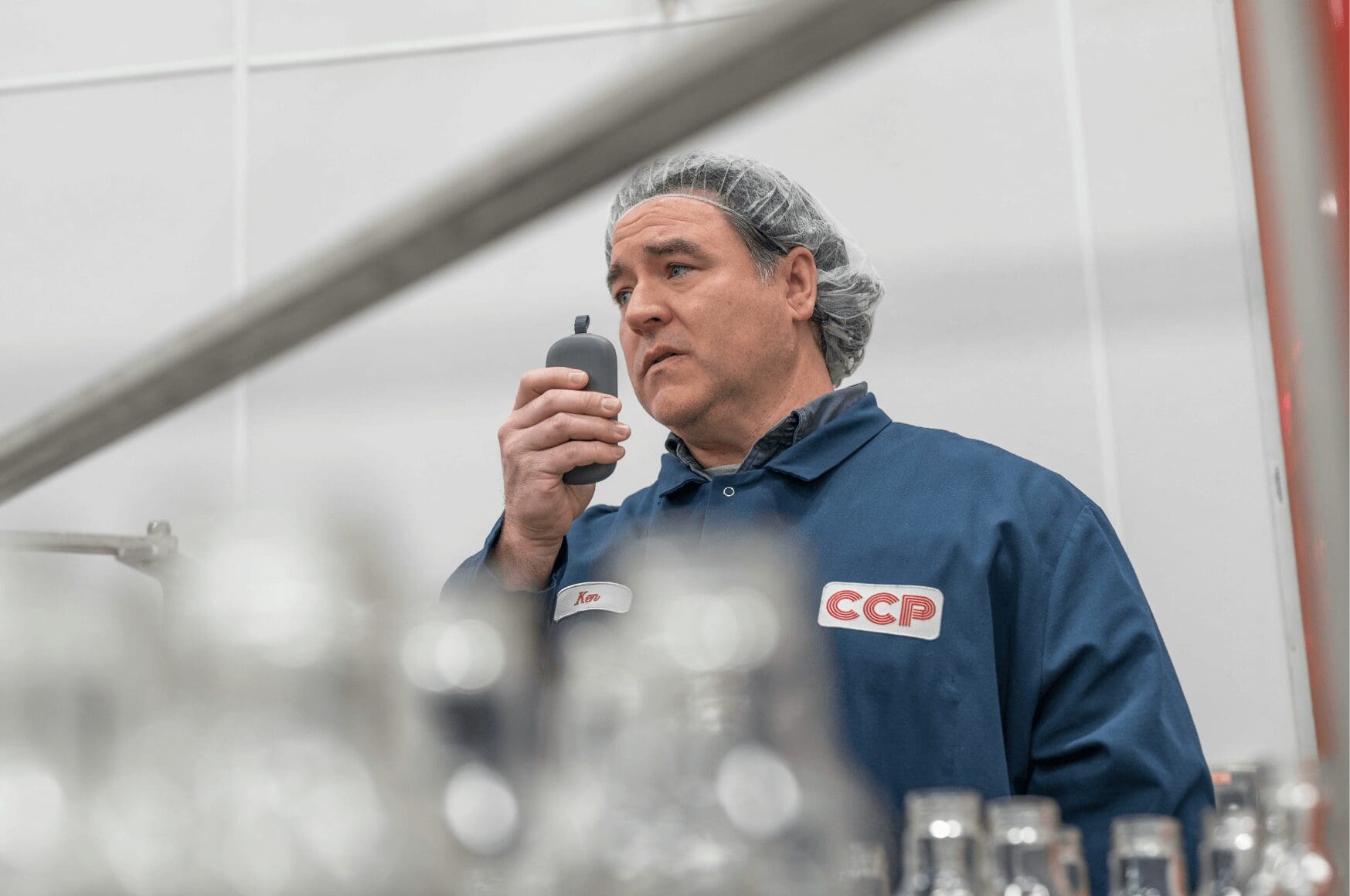 Man using RelayX in factory