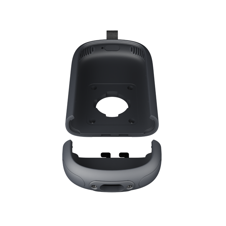 Disassembled view of the RelayX Modular Case demonstrating its two-piece construction with the removable bottom endcap detached from the main upper housing.