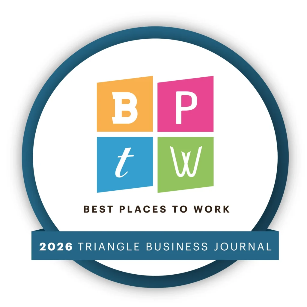 Best Places to Work Triangle Business Journal 2026 Circle badge logo
